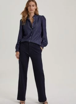 Baukjen Clothing Ryleigh Organic Cotton Shirt | Dark Denim