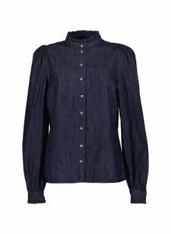 Baukjen Clothing Ryleigh Organic Cotton Shirt | Dark Denim