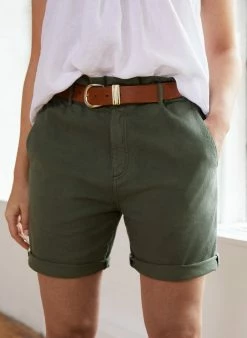 Baukjen Sarah Organic Cotton Denim Shorts | Light Khaki