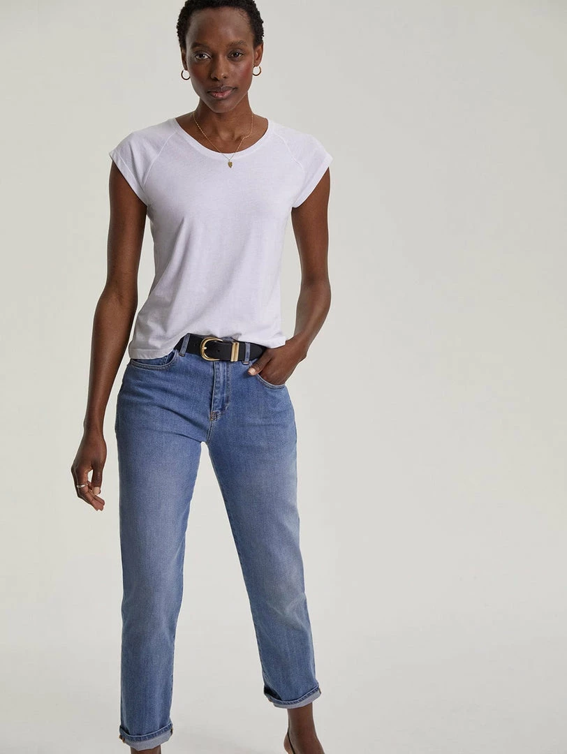 Baukjen Organic Cotton Boyfriend Jeans | Pale Indigo Wash 3 Baukjen Organic Cotton Boyfriend Jeans | Pale Indigo Wash