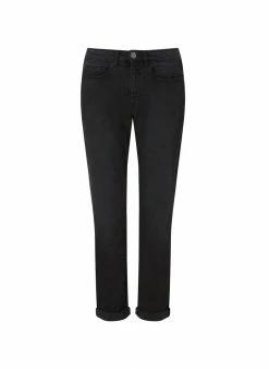 Baukjen Organic Cotton Boyfriend Jeans | Washed Black