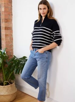 Baukjen Organic Cotton Boyfriend Jeans | Light Indigo Wash Clothing