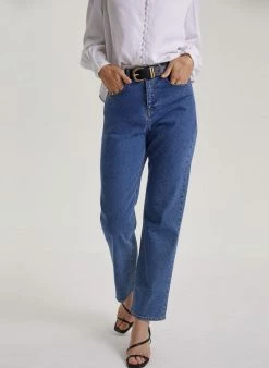 Baukjen Organic Cotton Straight Leg Jeans | Indigo Clothing