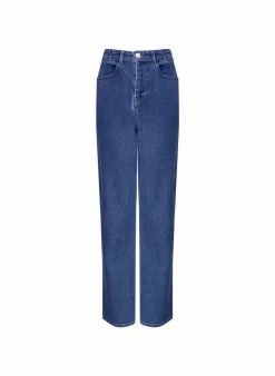 Baukjen Organic Cotton Straight Leg Jeans | Indigo Clothing