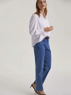 Baukjen Organic Cotton Straight Leg Jeans | Indigo Clothing