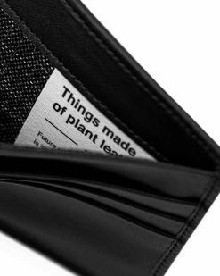 Accessories Bohema Wallace Unisex Apple Leather Vegan Wallet | Black