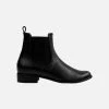 Bohema Chelsea Grape Leather Vegan Boots | Black Shoes