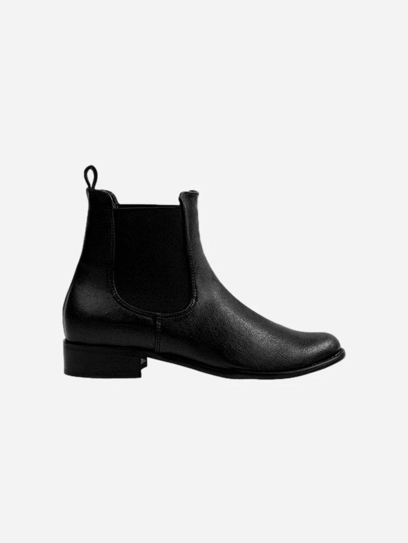 Bohema Chelsea Grape Leather Vegan Boots | Black Shoes 3 Bohema Chelsea Grape Leather Vegan Boots | Black Shoes