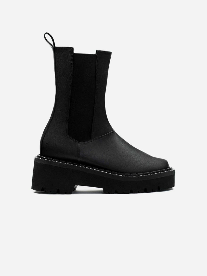 Bohema Chelsea Riot Desserto® Cactus Leather Vegan Boots | Black Shoes 3 Bohema Chelsea Riot Desserto® Cactus Leather Vegan Boots | Black Shoes