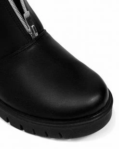 Bohema Shoes Cyber Desserto® Cactus Leather Vegan Ankle Boots | Black