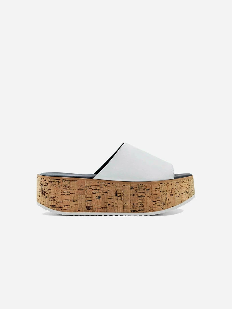 Bohema Geigi Grape Leather Cork Platform Vegan Sandals | White 3 Bohema Geigi Grape Leather Cork Platform Vegan Sandals | White