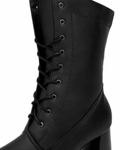 Bohema Desserto® Cactus Leather Vegan Ankle Boots | Black Shoes