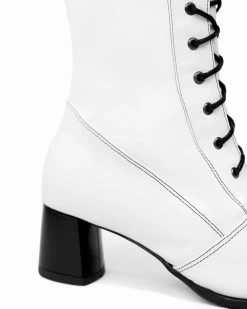 Bohema Desserto® Cactus Leather Vegan Ankle Boots | White