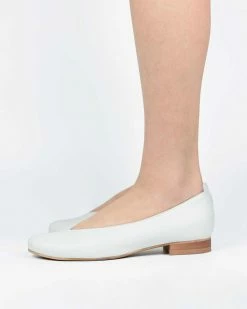 Bohema Desserto® Cactus Leather Vegan Ballerina Pumps | White