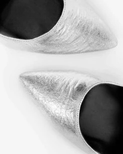 Bohema Blacky Chic Desserto® Cactus Leather Vegan Stilettos | Silver
