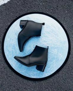 Bohema Swan No.1 Desserto® Cactus Leather Vegan Ankle Boots | Black