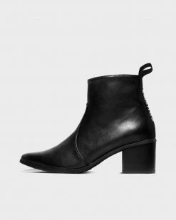 Bohema Swan No.1 Desserto® Cactus Leather Vegan Ankle Boots | Black