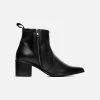 Bohema Swan No.1 Desserto® Cactus Leather Vegan Ankle Boots | Black