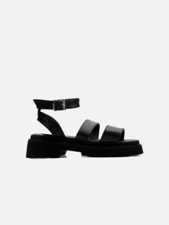 Bohema Shoes Strappy Desserto® Cactus Leather Sandals | Black