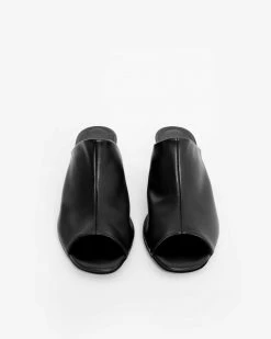 Bohema Shoes Uptown Desserto® Cactus Leather Vegan Mules | Black