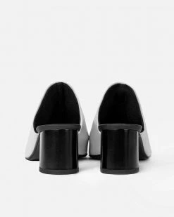 Bohema Shoes Uptown Desserto® Cactus Leather Vegan Mules | White