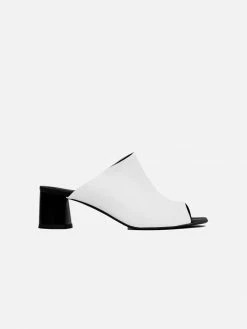 Bohema Shoes Uptown Desserto® Cactus Leather Vegan Mules | White
