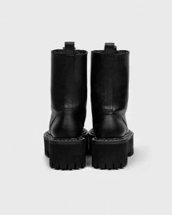 Bohema Shoes Worker Monster Desserto® Cactus Leather Vegan Boots | Black