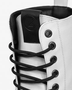 Bohema Worker Monster Desserto® Cactus Leather Vegan Boots | White Shoes