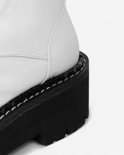 Bohema Worker Monster Desserto® Cactus Leather Vegan Boots | White Shoes