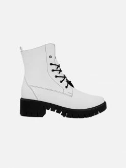 Bohema Workers No. 3 Desserto® Cactus Leather Vegan Boots | White Shoes
