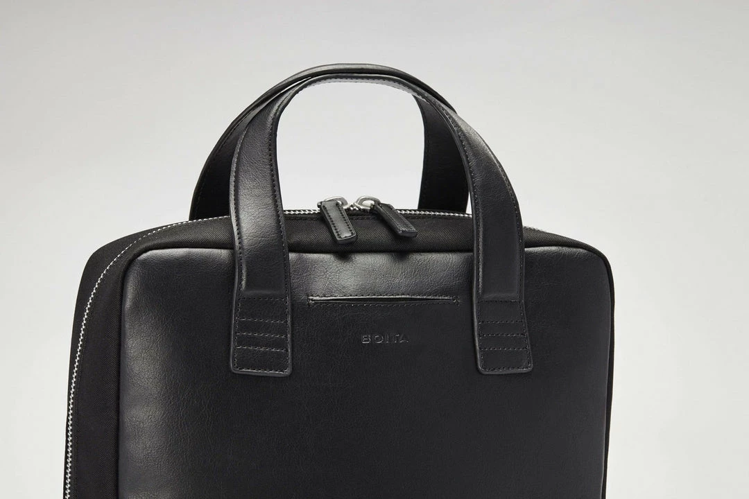BOITA Bags Vegan Leather Backpack/Briefcase | Black 6 BOITA Bags Vegan Leather Backpack/Briefcase | Black
