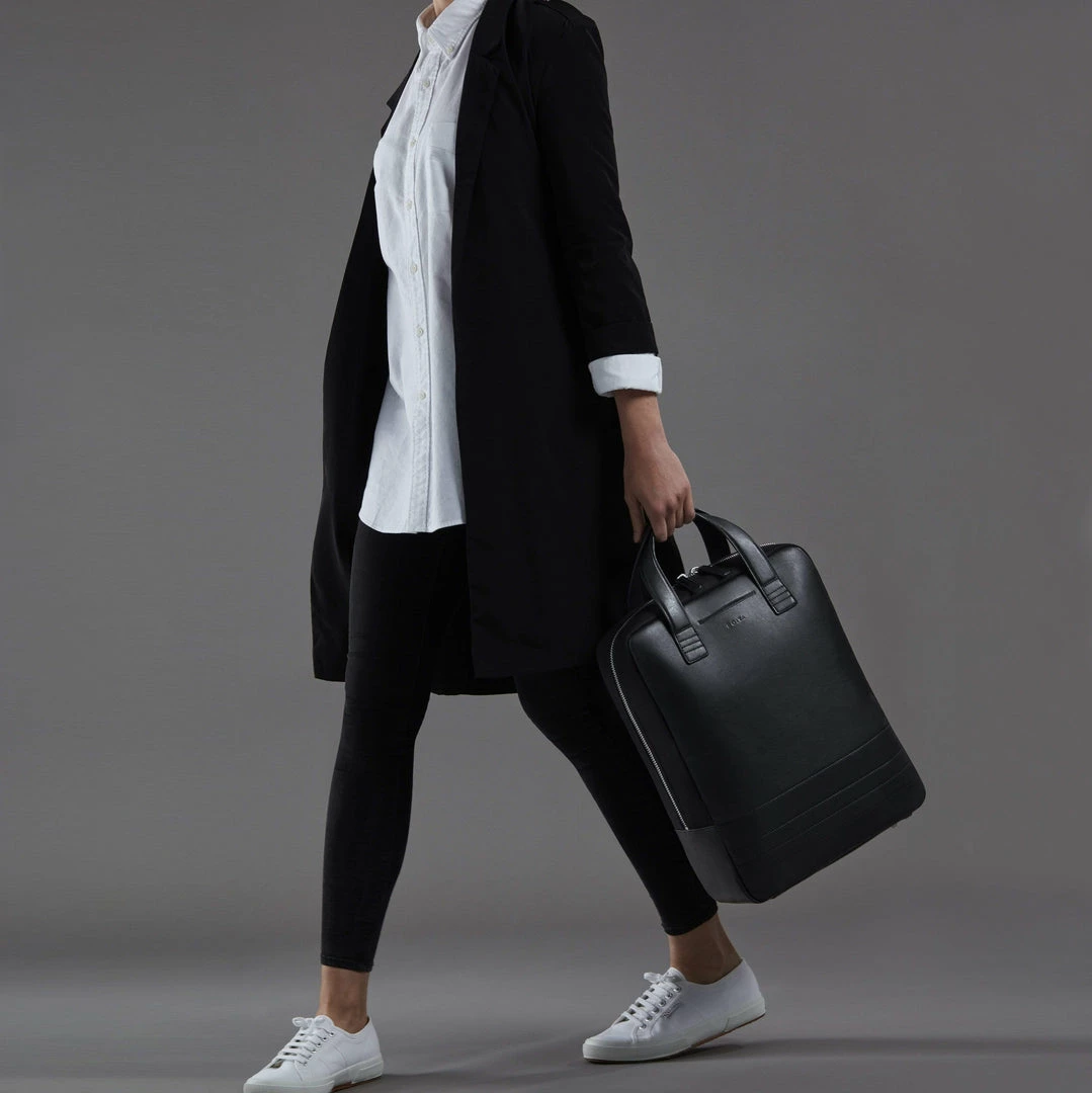 BOITA Bags Vegan Leather Backpack/Briefcase | Black 15 BOITA Bags Vegan Leather Backpack/Briefcase | Black