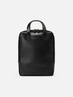 BOITA Bags Vegan Leather Backpack/Briefcase | Black