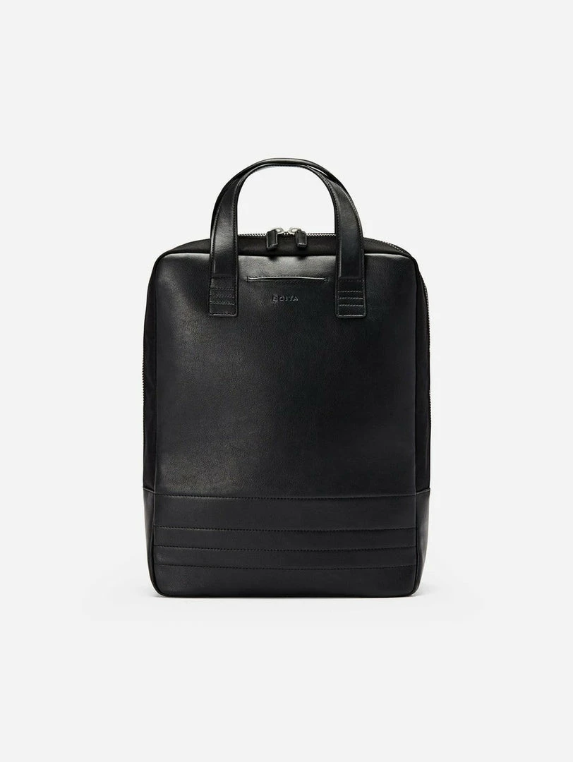 BOITA Bags Vegan Leather Backpack/Briefcase | Black 3 BOITA Bags Vegan Leather Backpack/Briefcase | Black
