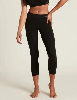 BOODY Bamboo 3/4 Length Leggings | Black Clothing