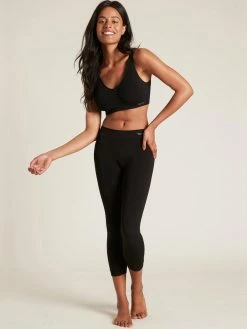 BOODY Bamboo 3/4 Length Leggings | Black Clothing