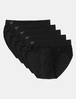 BOODY Men's Bamboo Original Briefs | 5 Pack Black Or Grey Clothing
