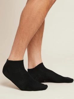 BOODY Men's Bamboo Low Cut Sneaker Socks | Black