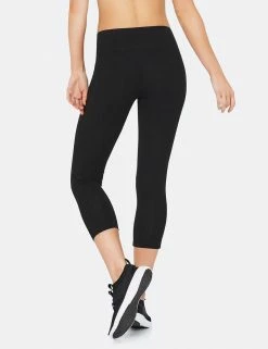 BOODY Clothing Active Bamboo 3/4 Length Leggings | Black