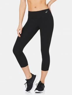 BOODY Clothing Active Bamboo 3/4 Length Leggings | Black