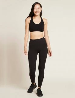 BOODY Active Bamboo & Organic Cotton High Waist Full Length Leggings | Black