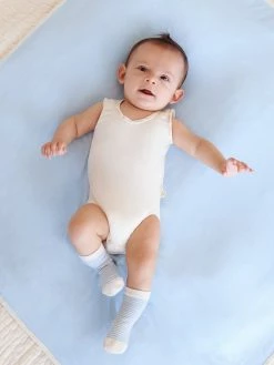 BOODY Baby Sleeveless Bamboo Bodysuit | Chalk Kids