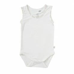 BOODY Baby Sleeveless Bamboo Bodysuit | Chalk Kids