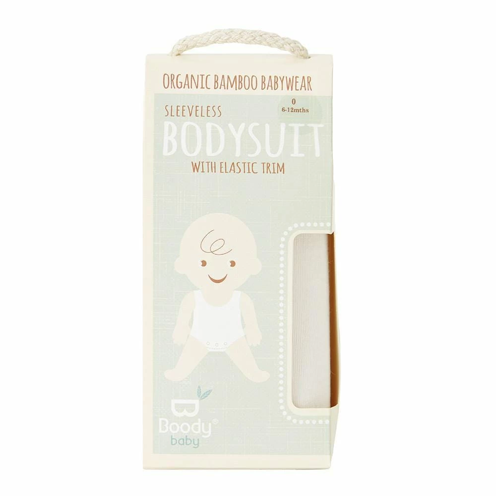 BOODY Baby Sleeveless Bamboo Bodysuit | Chalk Kids 9 BOODY Baby Sleeveless Bamboo Bodysuit | Chalk Kids