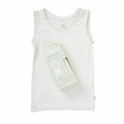BOODY Baby Sleeveless Bamboo Vest | Chalk
