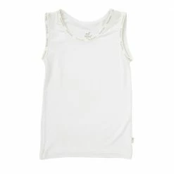 BOODY Baby Sleeveless Bamboo Vest | Chalk