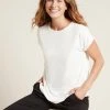BOODY Downtime Bamboo Rolled Cuff Lounge Top | Multiple Colours Clothing 2 BOODY Downtime Bamboo Rolled Cuff Lounge Top | Multiple Colours Clothing