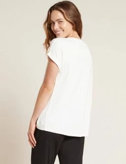 BOODY Downtime Bamboo Rolled Cuff Lounge Top | Multiple Colours Clothing