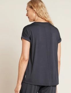 BOODY Downtime Bamboo Rolled Cuff Lounge Top | Multiple Colours Clothing