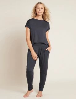 BOODY Downtime Bamboo Rolled Cuff Lounge Top | Multiple Colours Clothing